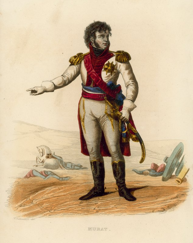 Murat (renkli gravür) by French School