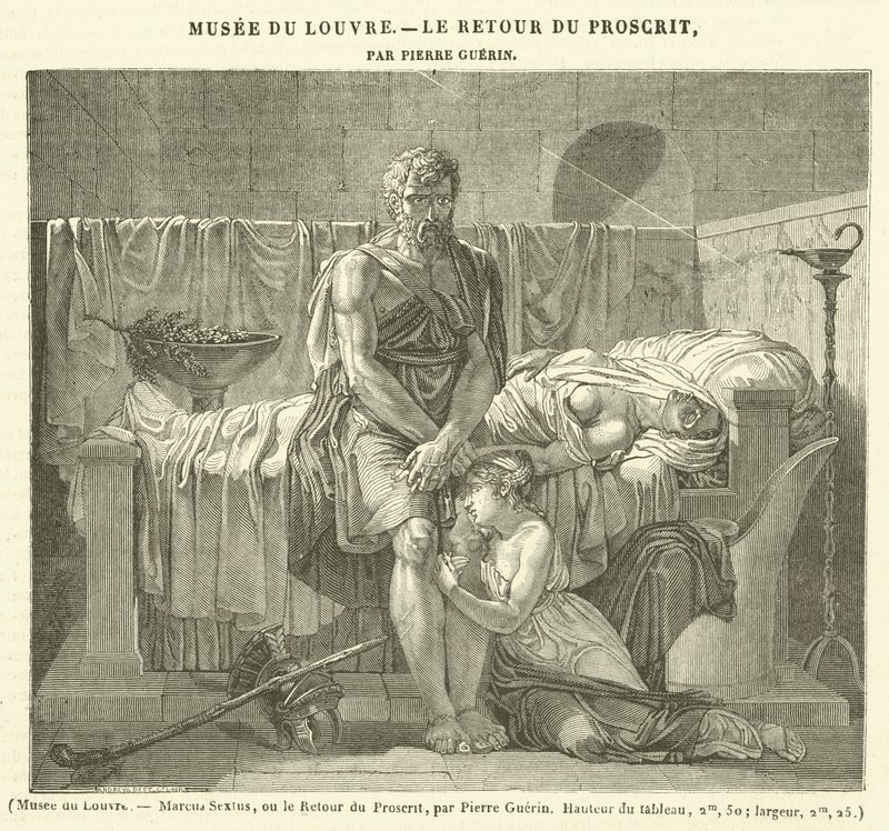 Louvre Müzesi, Marcus Sextus veya Yasaklananın Dönüşü (gravür) by French School