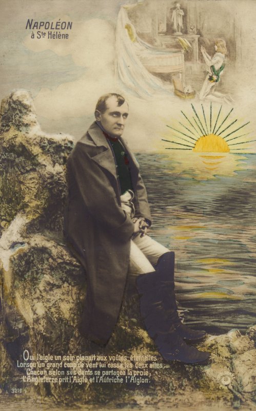 Napoleon Bonaparte (renkli taş baskı) by French School