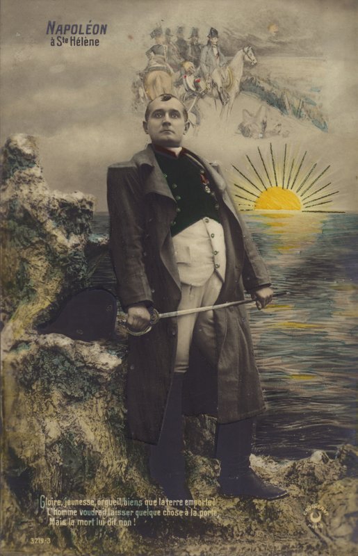 Napoleon Bonaparte (renkli taş baskı) by French School