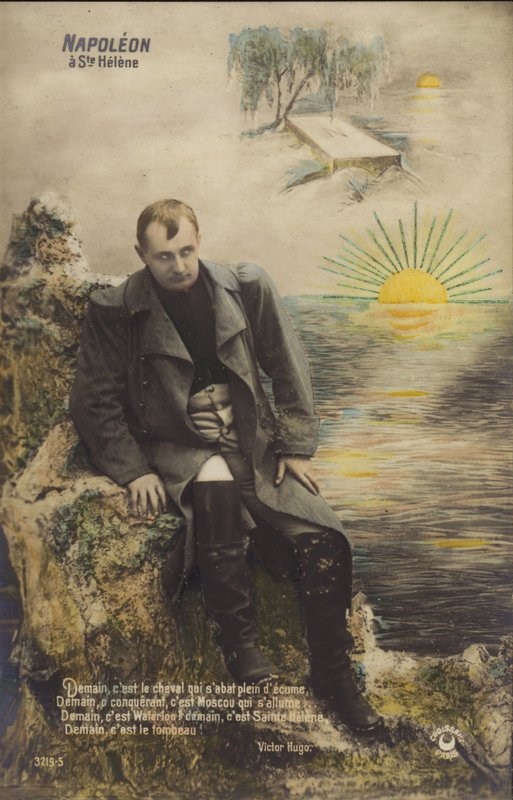 Napoleon Bonaparte (renkli taş baskı) by French School