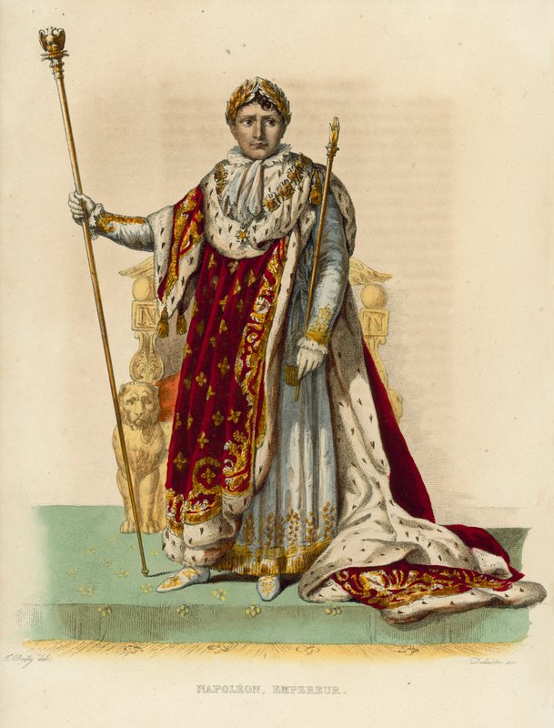 Napolyon Bonapart (renkli gravür) by French School
