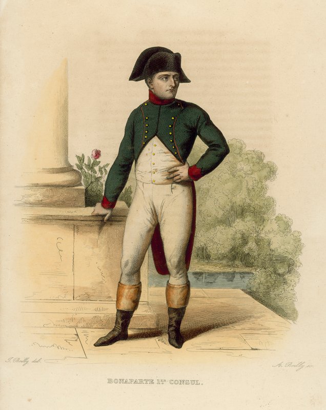 Napolyon Bonapart (renkli gravür) by French School