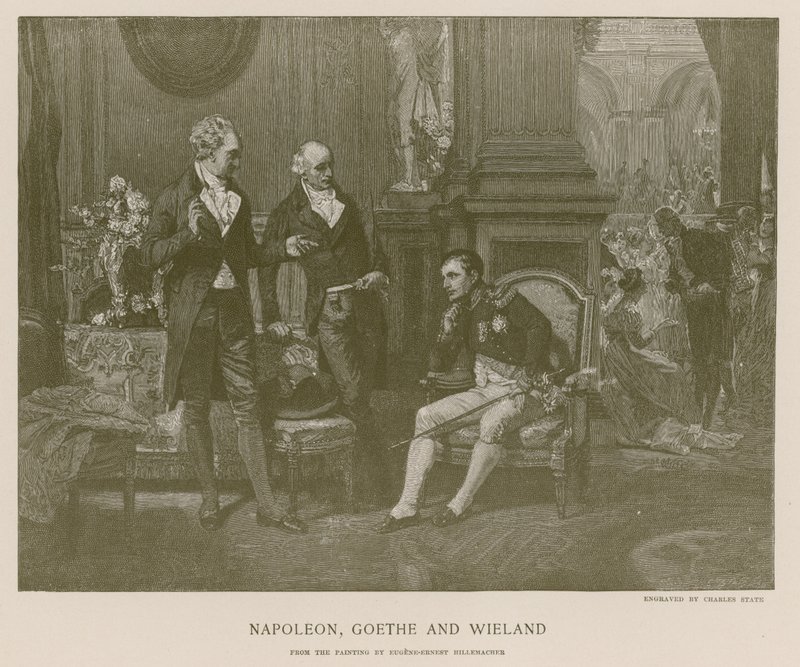 Napolyon, Goethe ve Wieland by French School