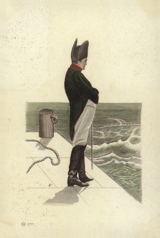 Napolyon I (renkli litografi) by French School