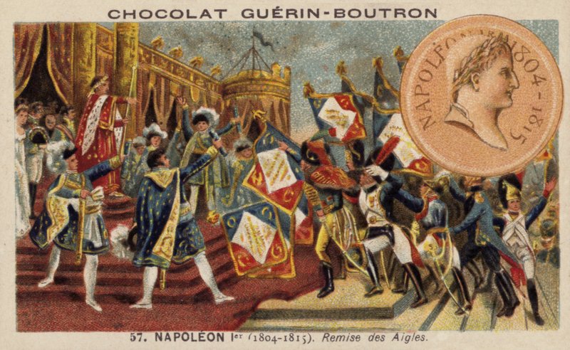 Napolyon ve kartal standartlarının dağılımı by French School