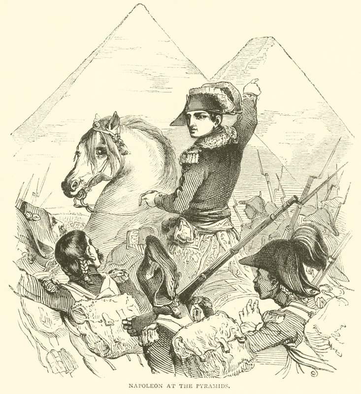 Napolyon Piramitlerde (gravür) by French School