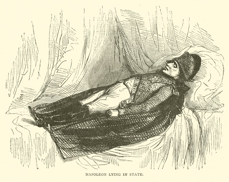 Napolyon devlette yatıyor (gravür) by French School