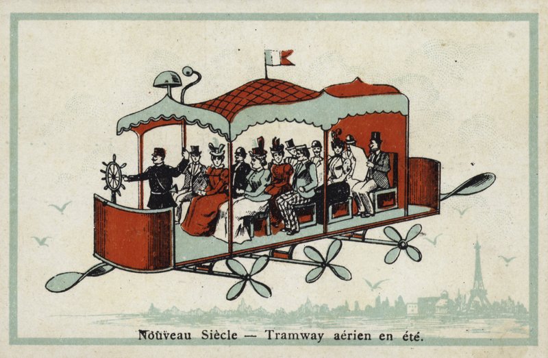 Yeni yüzyıl - yazın hava tramvayı by French School