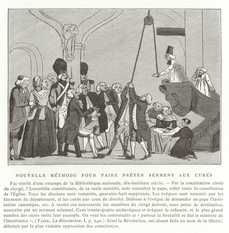 Rahiplere yemin etmenin yeni yöntemi, Fransız Devrimi by French School