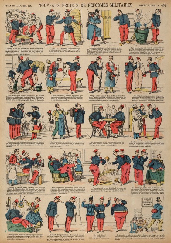 Fransız Ordusunda yeni reform projeleri (renkli gravür) by French School