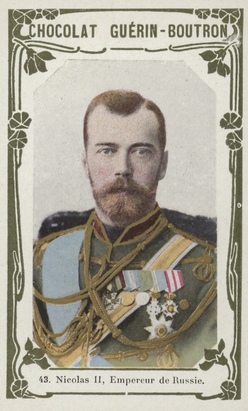 Nicholas II, Rusya İmparatoru (renkli fotoğraf) by French School
