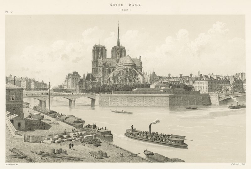 Notre Dame, 1881 by French School