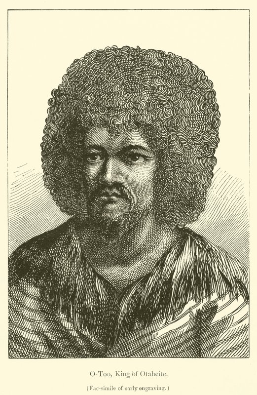 O-Too, Otaheite Kralı (gravür) by French School