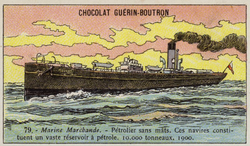 Petrol tankeri, 1900 by French School