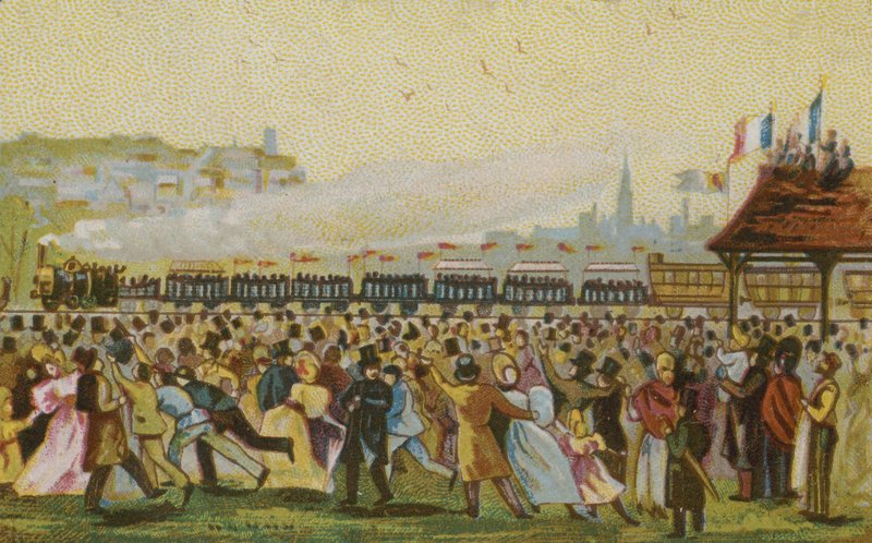 İlk Fransız demiryolunun açılışı, 1832 by French School