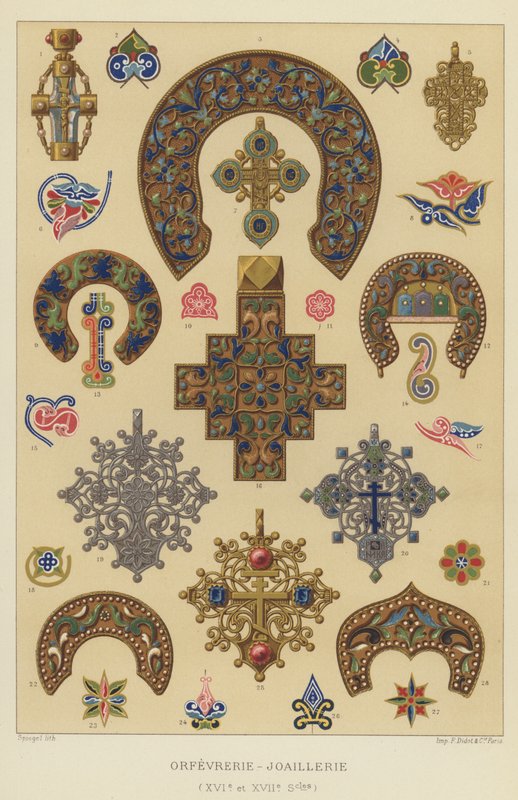 Gümüşçülük-Mücevherat (16. ve 17. Yüzyıllar) (chromolitho) by French School