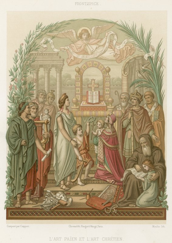 Pagan sanatı ve Hıristiyan sanatı by French School