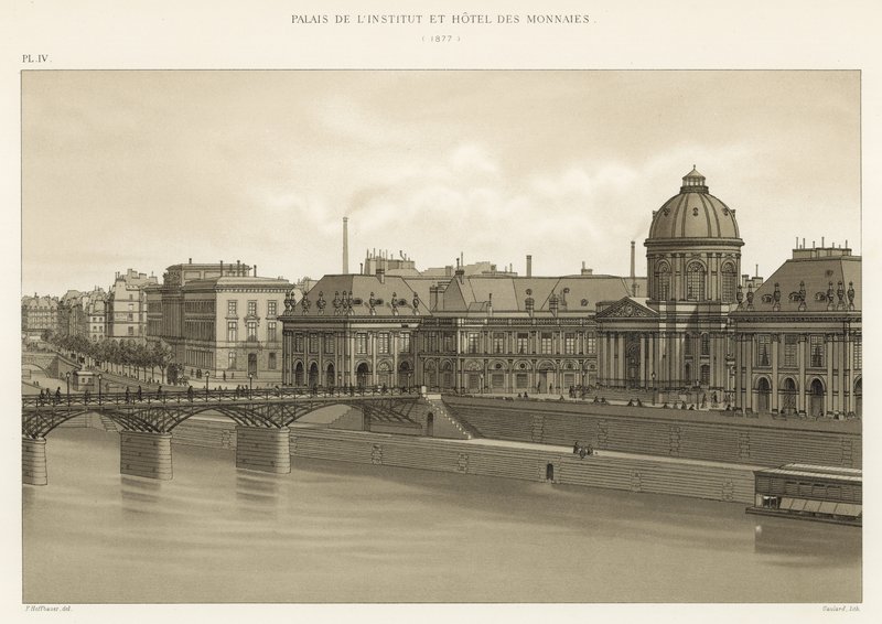 Palais de lInstitut ve Hotel des Monnaies, 1877 by French School