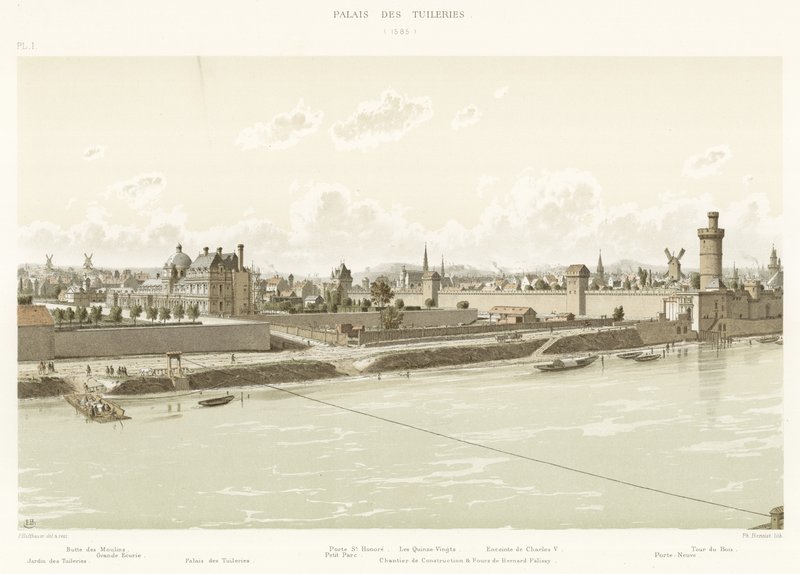 Tuileries Sarayı, 1585 by French School