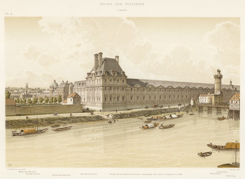 Tuileries Sarayı, 1640 by French School