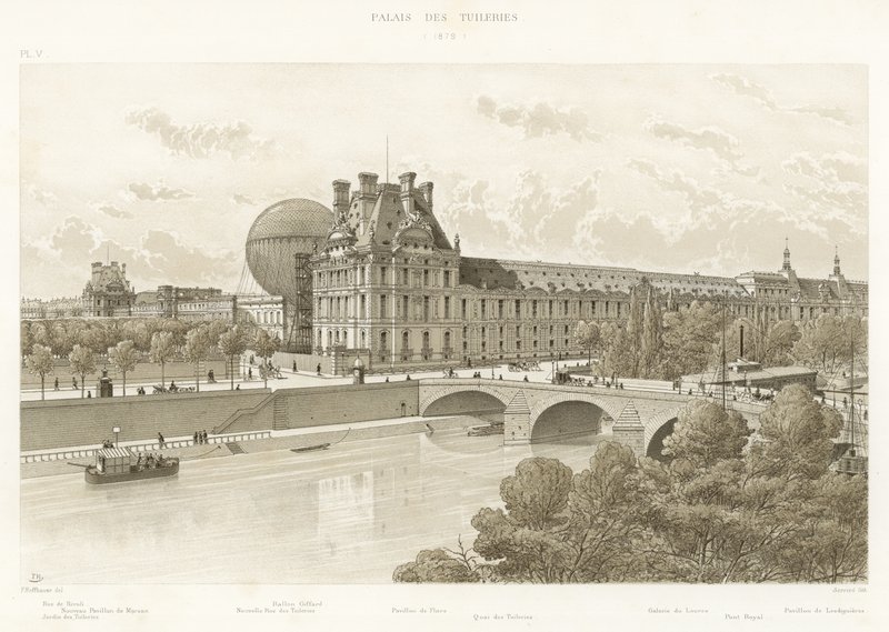 Tuileries Sarayı, 1879 by French School