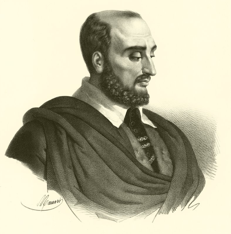 Paolo Veronese olarak bilinen Paolo Caliari, portre (gravür) by French School