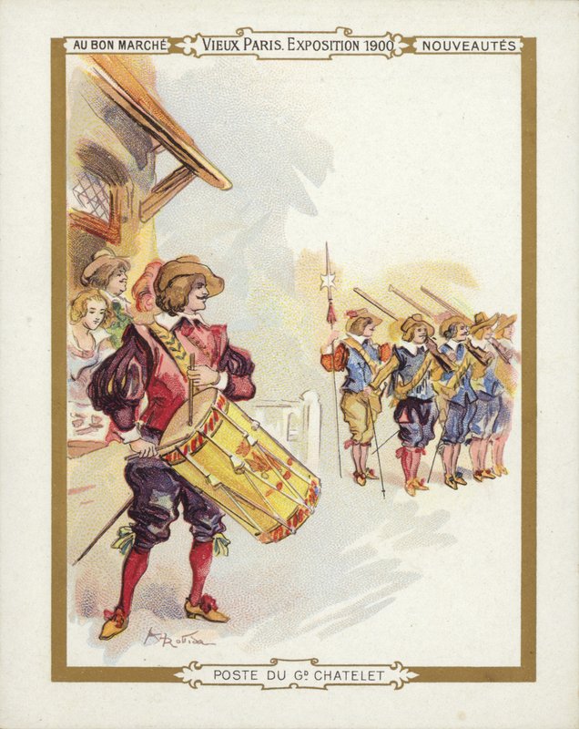Paris Sergisi 1900, Cavalier Davul Çalma by French School
