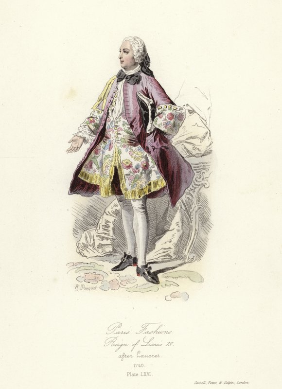 Paris modası, Louis XV saltanatı by French School