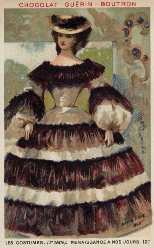 Paris modası, 1863 by French School