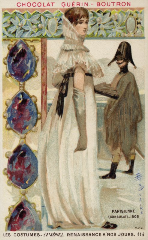 Konsolosluğun Paris modası, 1803 by French School