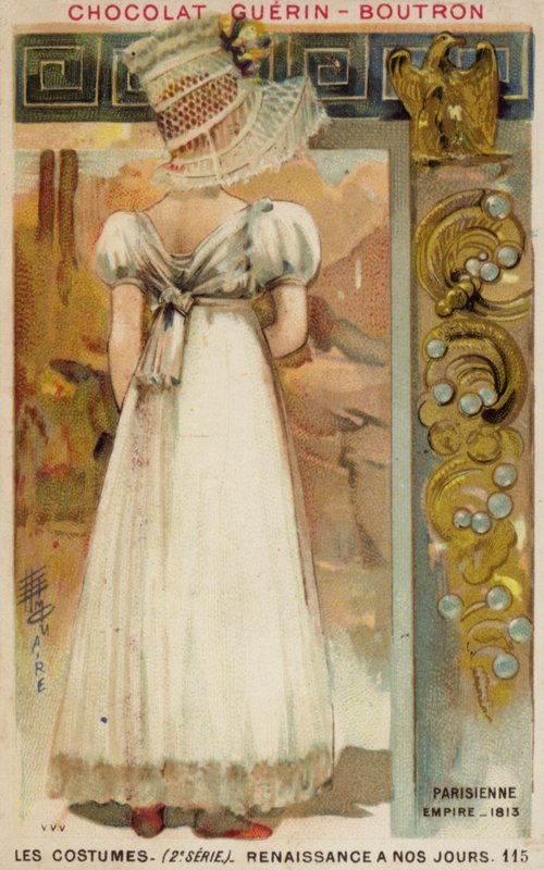 Birinci İmparatorluğun Paris modası, 1813 by French School