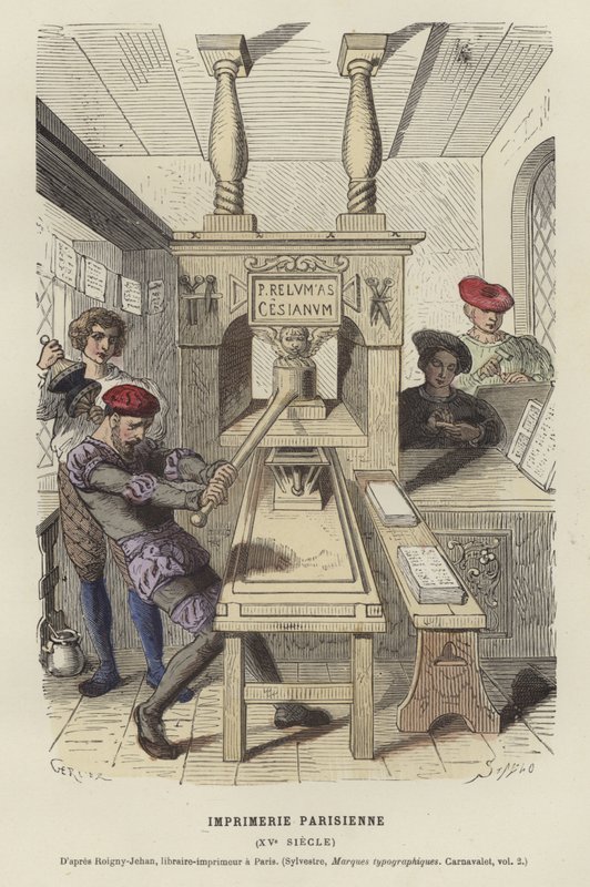 Parisli matbaa, 15. yüzyıl by French School
