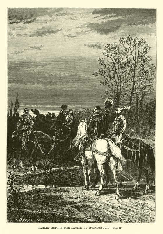 Moncontour Savaşı öncesi Müzakere by French School