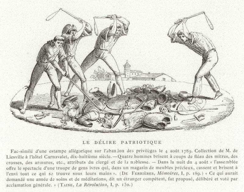 Yurtsever Deliryum, Fransız Devrimi, Ağustos 1789 by French School