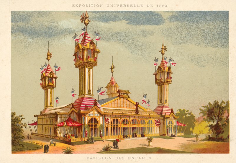 Çocuklar Pavyonu, Exposition Universelle 1889, Paris by French School