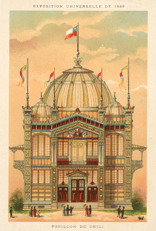 Şili Pavyonu, Exposition Universelle 1889, Paris by French School