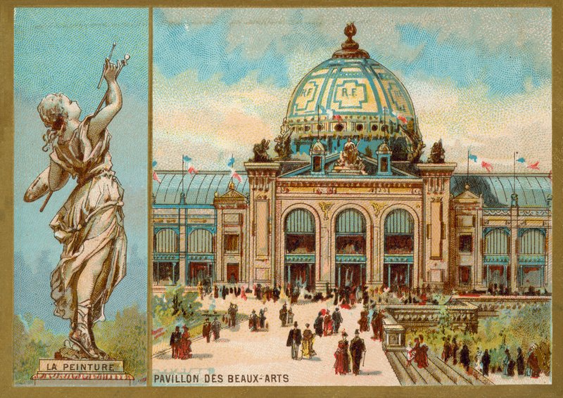 Güzel Sanatlar Pavyonu, Exposition Universelle, Paris (chromolitho) by French School