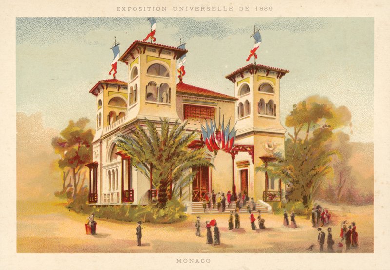 Monako Pavyonu, Exposition Universelle 1889, Paris by French School