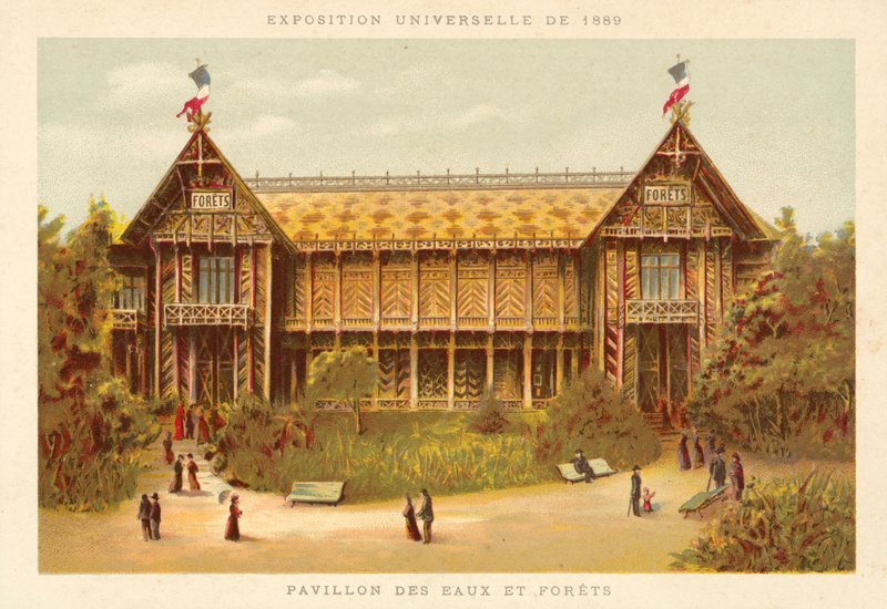 Sular ve Ormanlar Pavyonu, Exposition Universelle 1889, Paris by French School