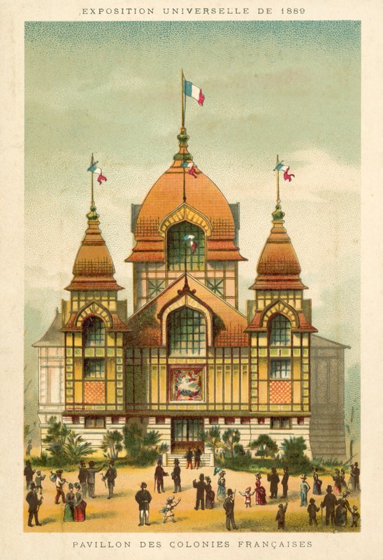 Fransız Kolonileri Pavyonu, Exposition Universelle 1889, Paris by French School