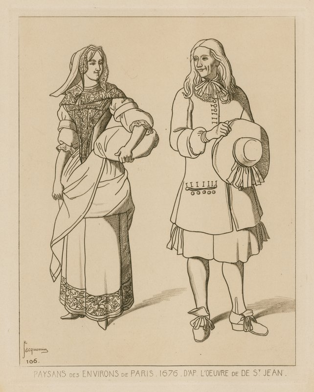 Paris civarındaki köylüler, 1676 by French School