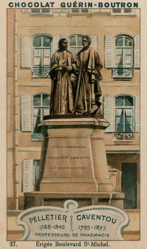 Pelletier, 1788-1842, Caventou, 1795-1877, Eczacılık Profesörleri, Erigee Bulvarı St-Michel by French School