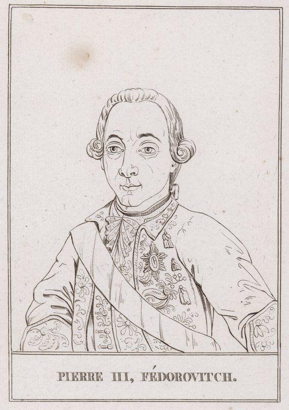 Peter III, Rusya Çarı (gravür) by French School