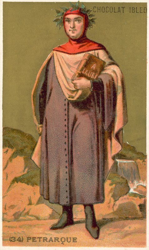Petrarch, İtalyan Rönesans bilgini ve şairi by French School