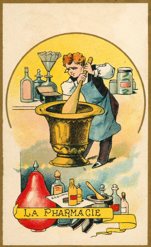 Eczane (kromolitho) by French School