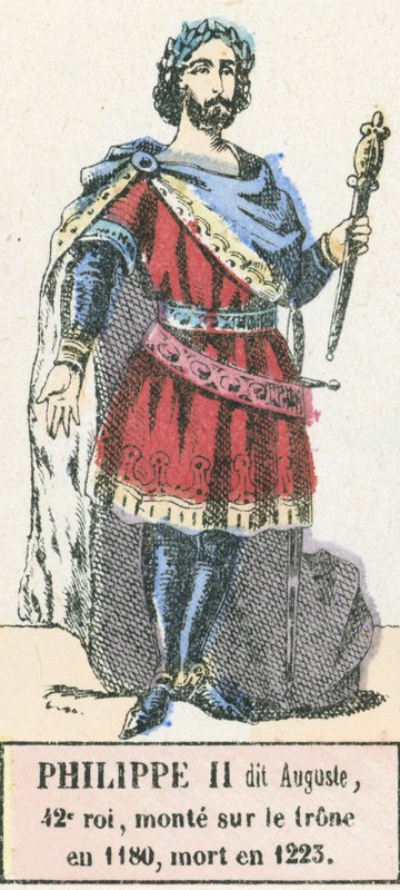 Philippe II dit Auguste, 42. kral, 1180