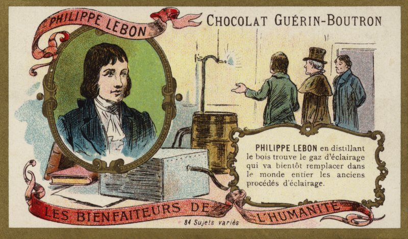 Philippe Lebon, Fransız mühendis ve kimyager (chromolitho) by French School