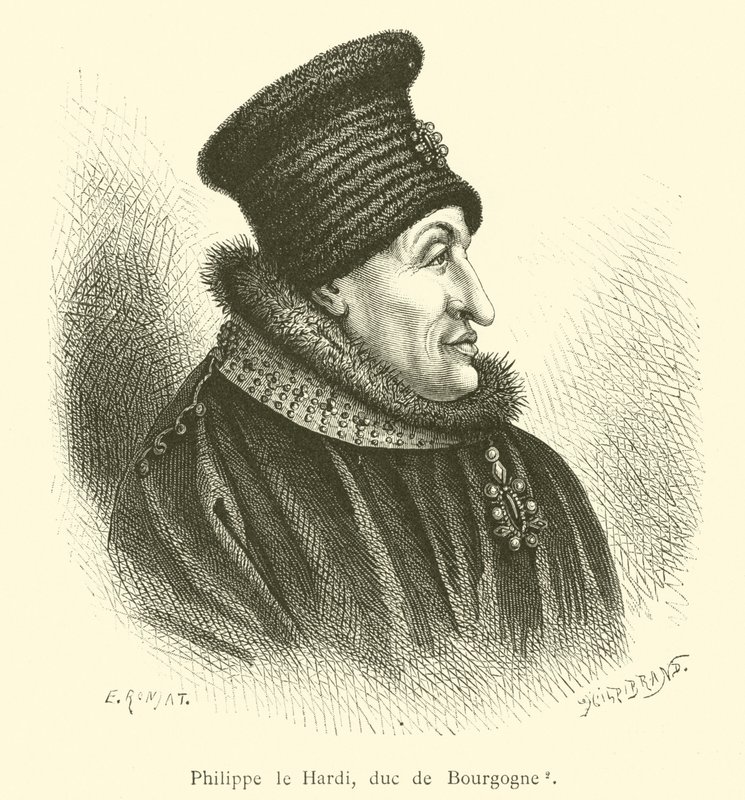 Cesur Philip, Burgonya Dükü (gravür) by French School