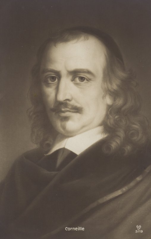 Pierre Corneille (1606-1684), Fransız tiyatro yazarı (taşbaskı) by French School